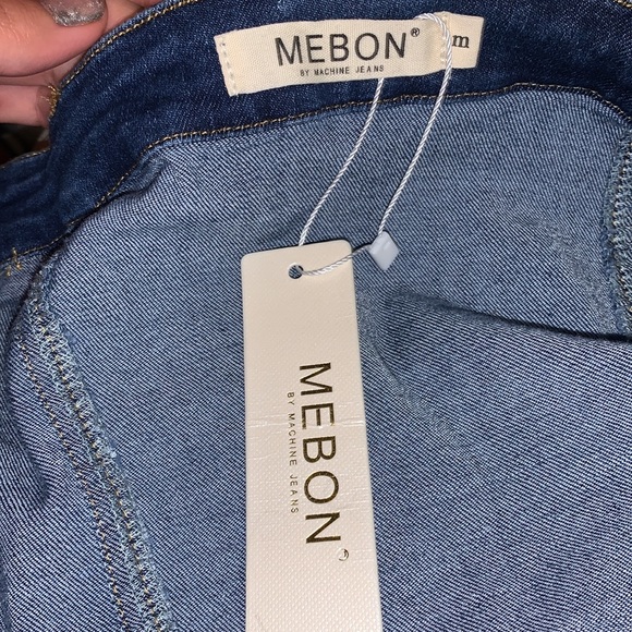 Fashion Nova Denim Crop Top - Picture 3 of 4